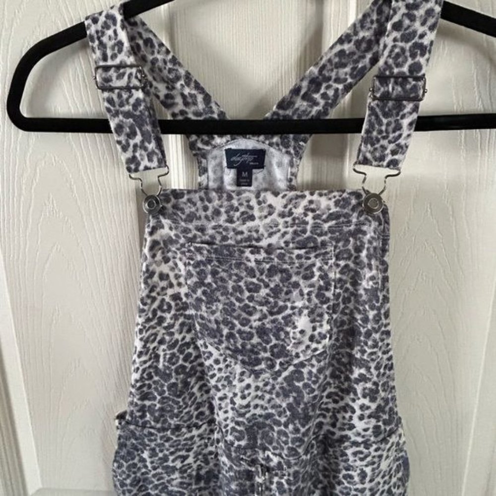 DayTrip Youth Leopard Jogger Overalls, Sz Medium - Picture 3 of 16